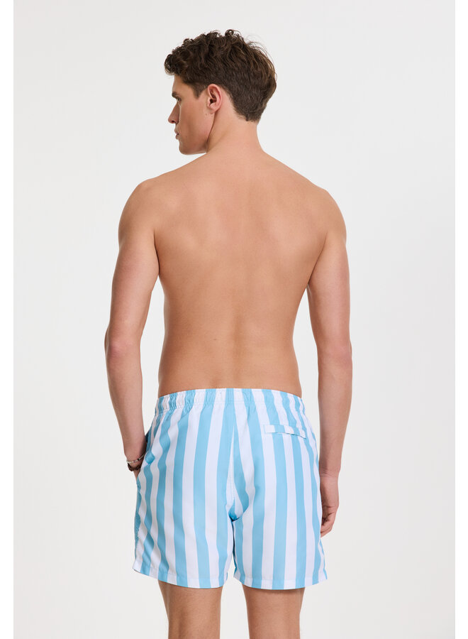 Shiwi zwemshort Mike lichtblauw streep