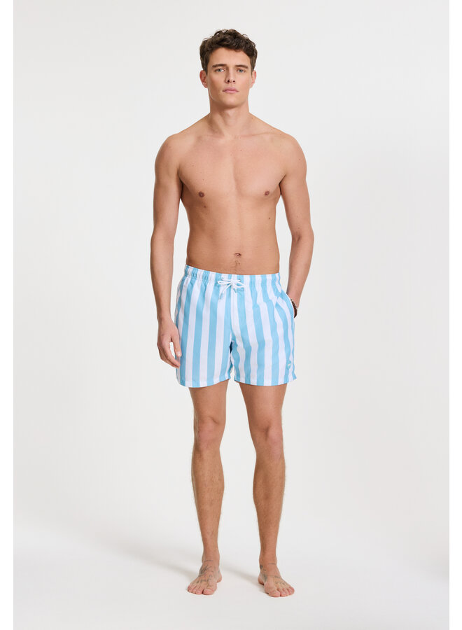 Shiwi zwemshort Mike lichtblauw streep