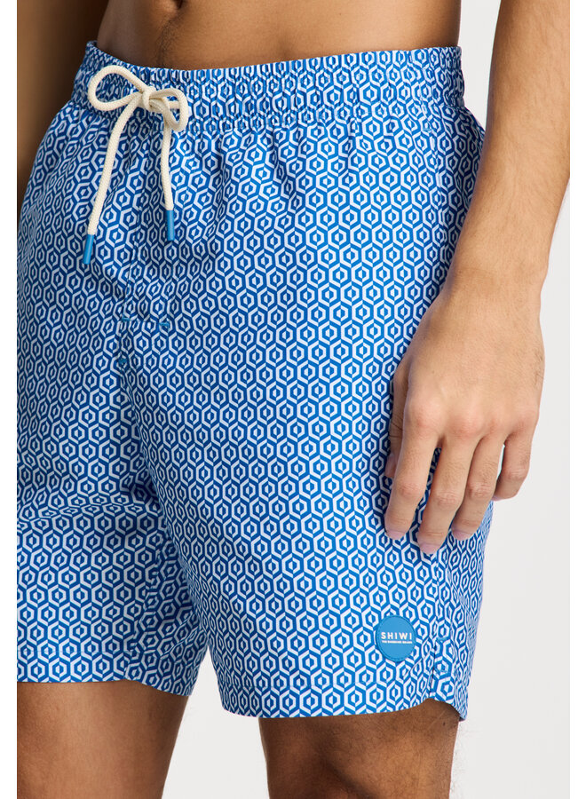 Shiwi zwembroek Mike fancy print blauw
