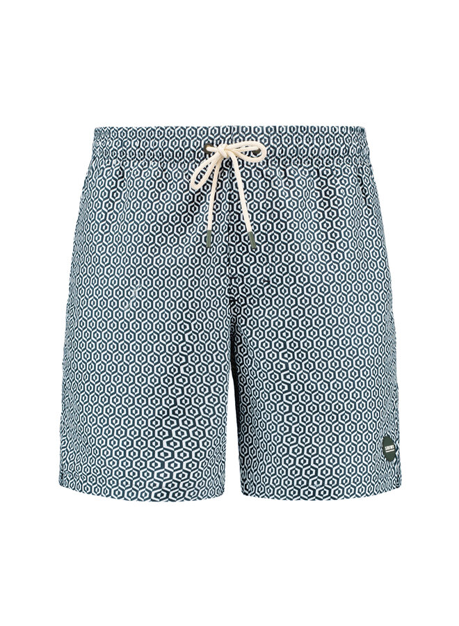 Shiwi zwemshort Mike fancy print groen