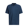 Boss orange badstof polo korte mouw blauw