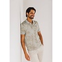 State of Art bloemprint polo korte mouw beige