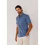 State of Art poplin korte kouw shirt blauw