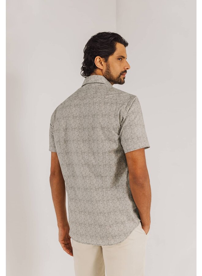 State of Art poplin korte kouw shirt beige