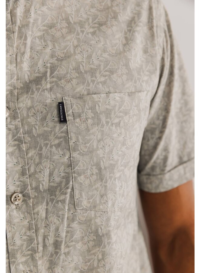 State of Art poplin korte kouw shirt beige