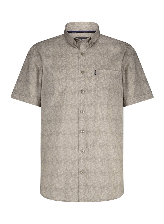 State of Art poplin korte kouw shirt beige