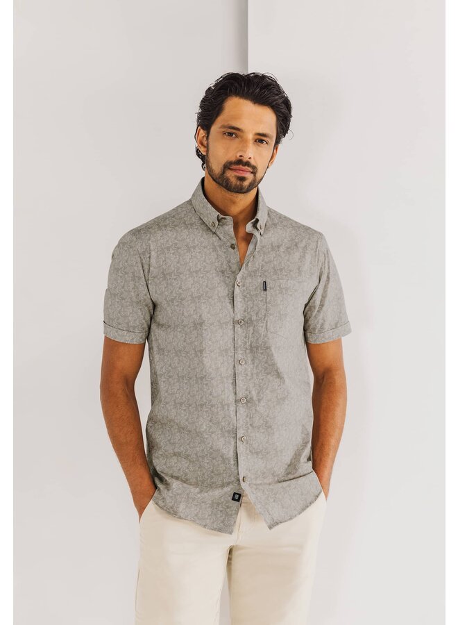 State of Art poplin korte kouw shirt beige
