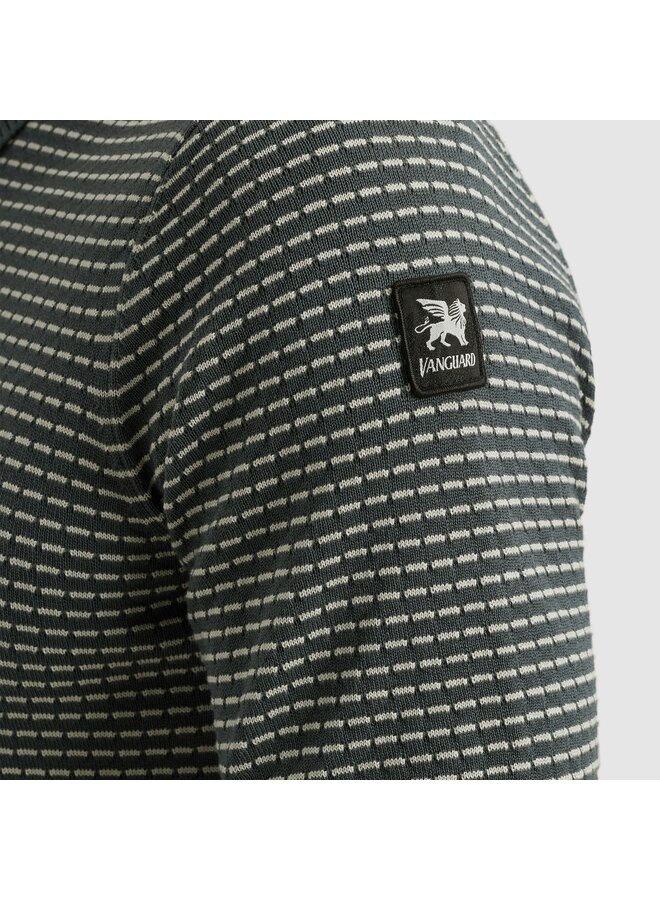 Vanguard polo korte mouw gebreid groen