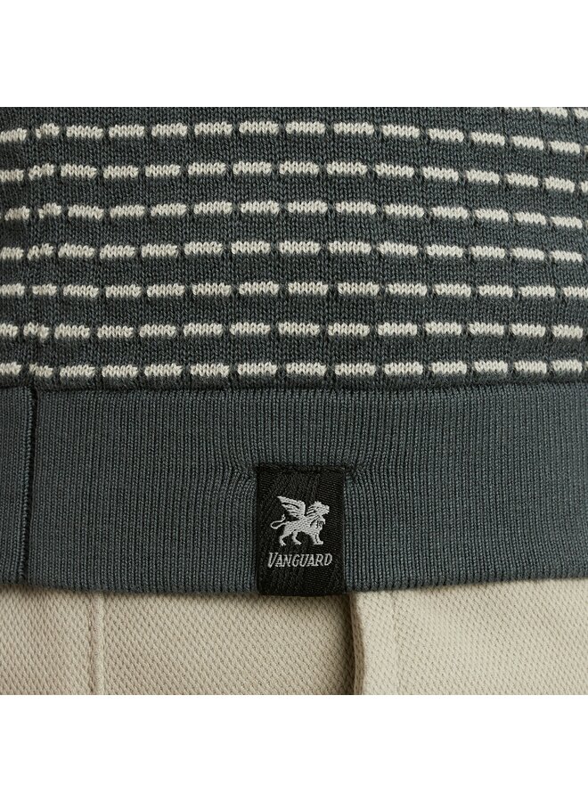 Vanguard polo korte mouw gebreid groen