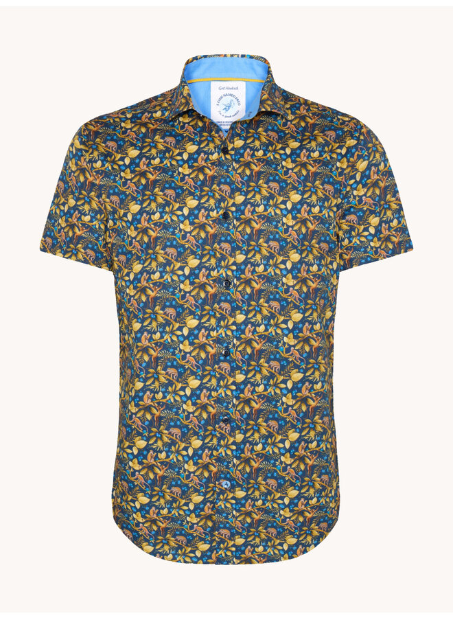 A Fish named Fred shirt korte mouw Monkey navy
