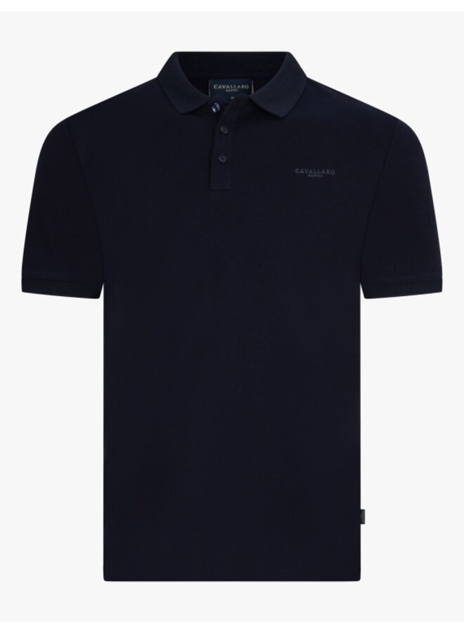 Cavallaro Loreto polo korte mouw navy