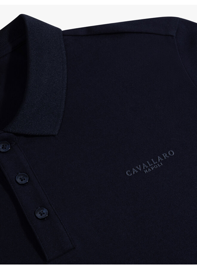 Cavallaro Loreto polo korte mouw navy