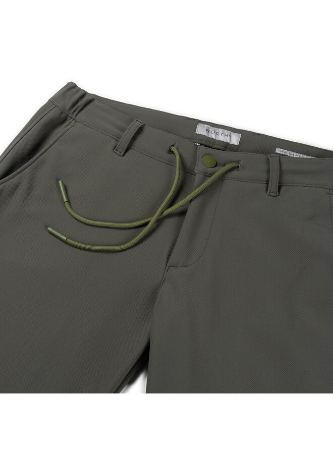 North 84 Bonded Travel pant structure groen L34