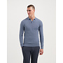 Saint Steve Berend polo lange mouw Country Blue