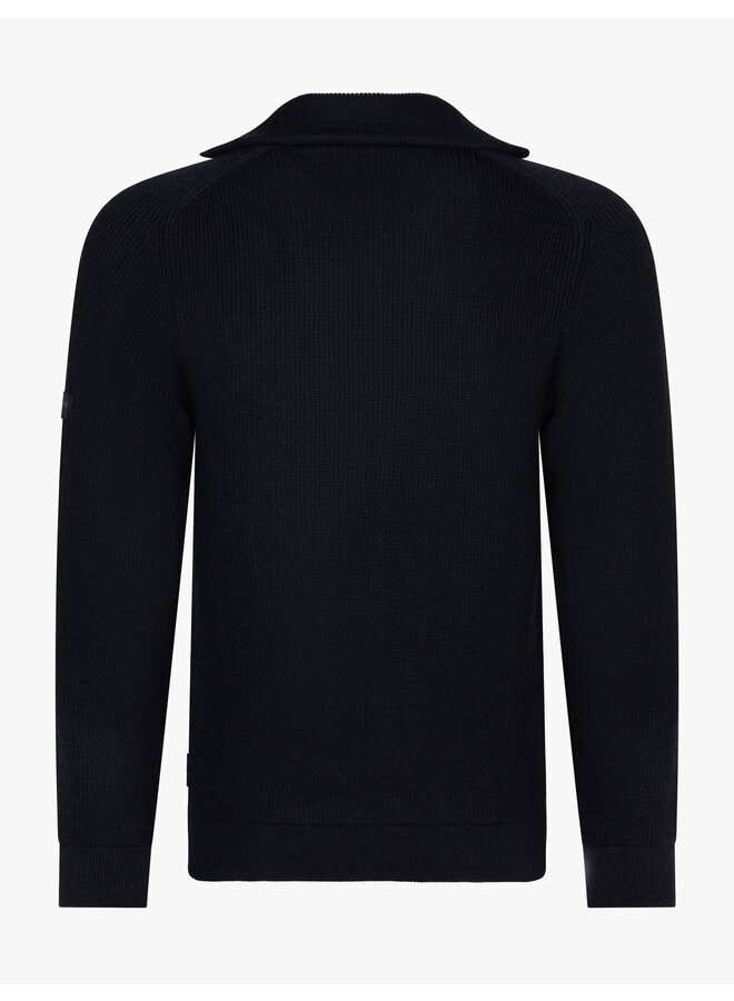 Cavallaro Corsico half zip trui dark blue