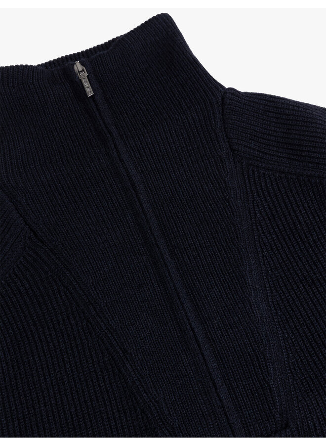 Cavallaro Corsico half zip trui dark blue