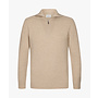 Profuomo halfzip pullover wol beige