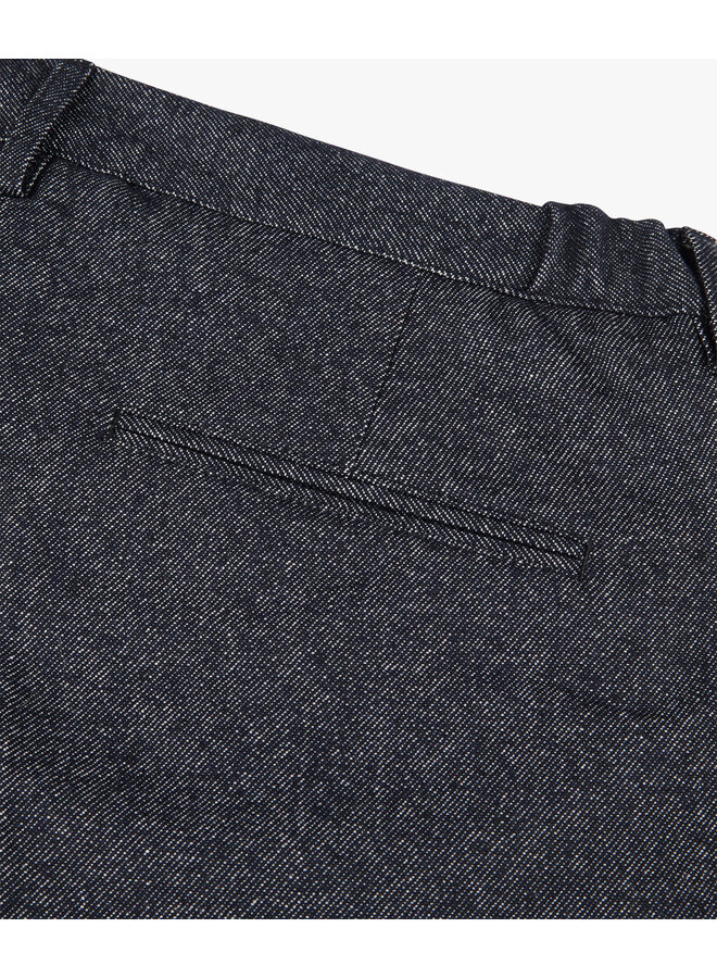 Profuomo sportpant wollook jeansblauw