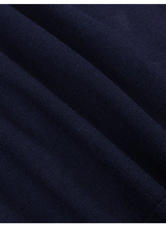 Cavallaro half merino pullover dark blue