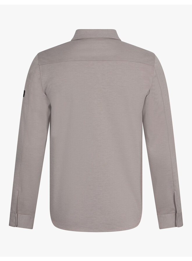 Cavallaro Zanico overshirt taupe melange