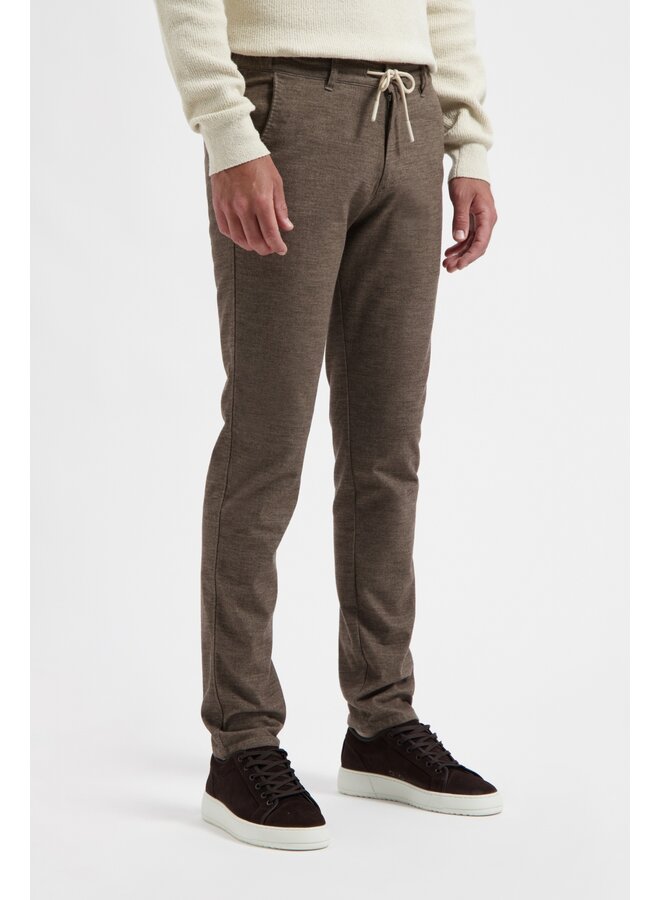 Chino broek wollook donkerbruin L32