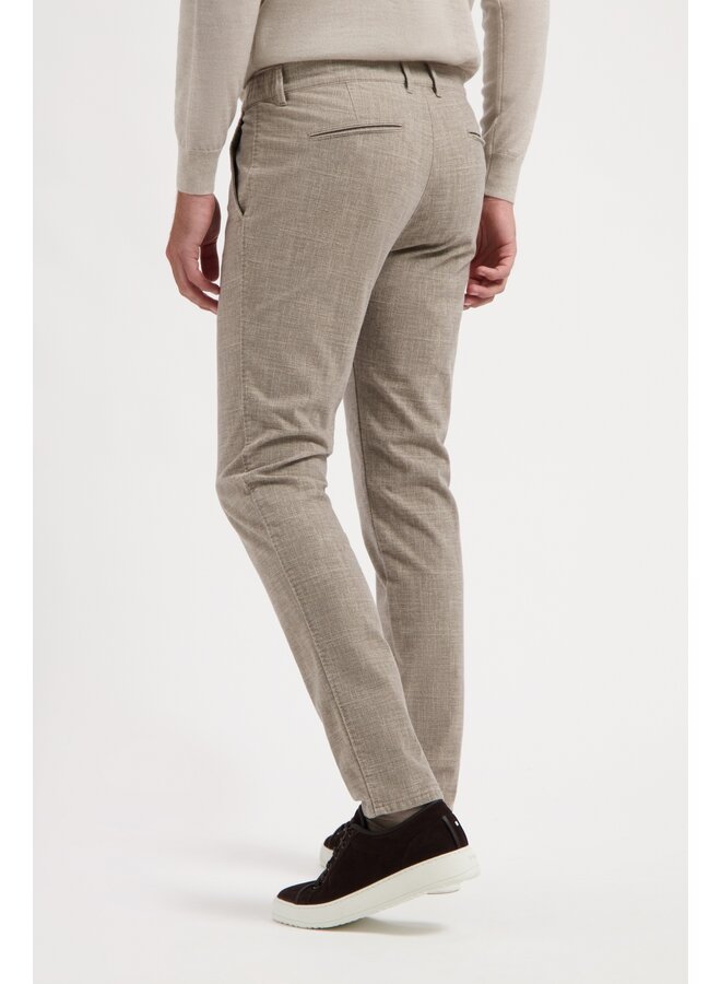 North 84 chino ruit beige lengte 32