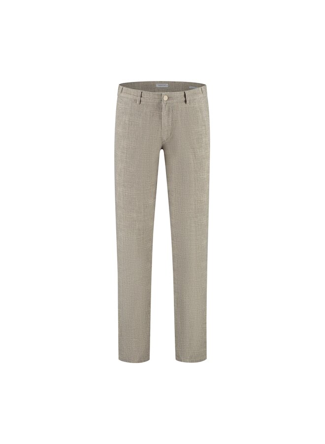 North 84 chino ruit beige lengte 34