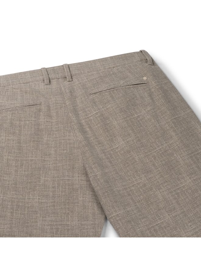 North 84 chino ruit beige lengte 34