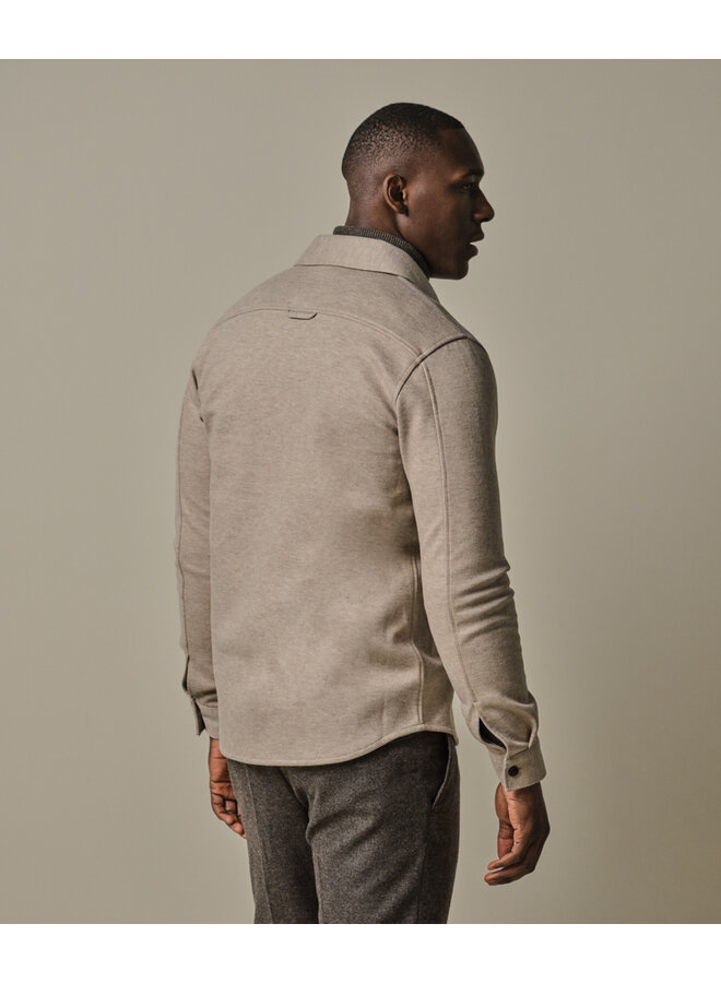 Profuomo wollen overshirt beige