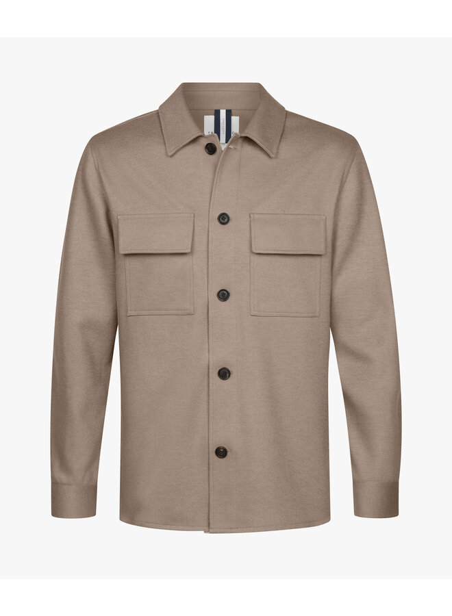 Profuomo overshirt wool beige