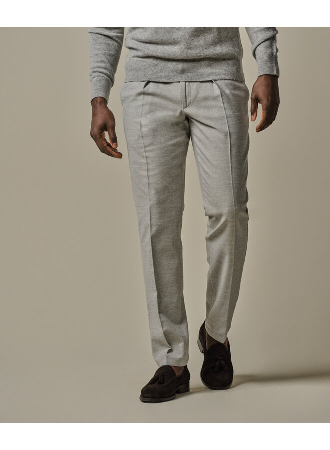 Profuomo chino cotton flanel grey
