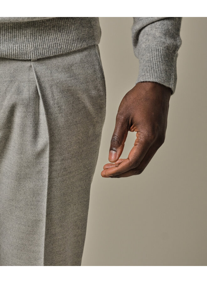 Profuomo chino cotton flanel grey
