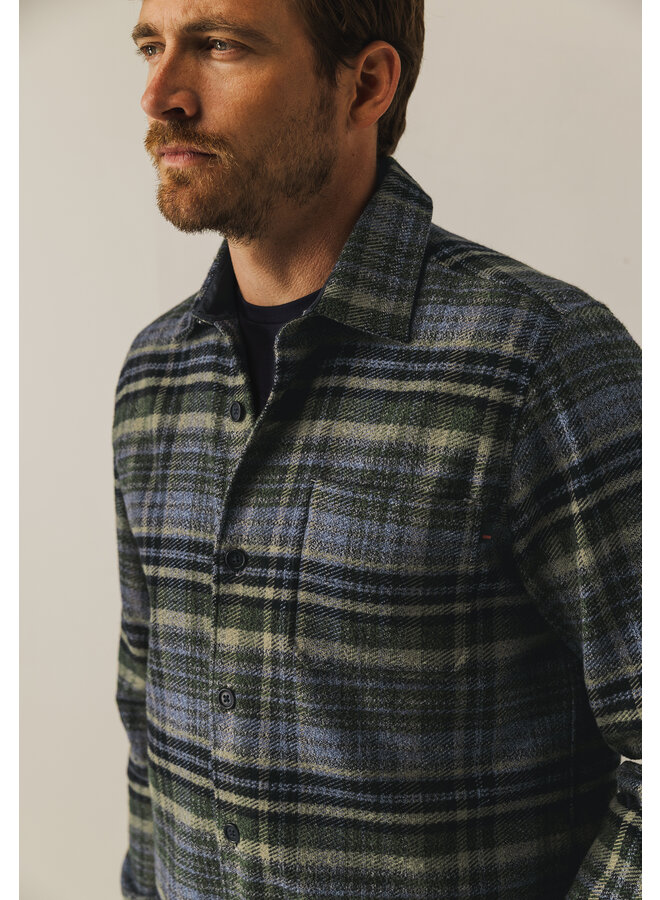 State of art overshirt ruit groen