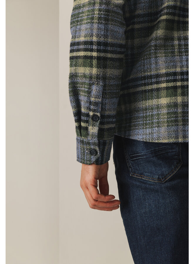 State of art overshirt ruit groen