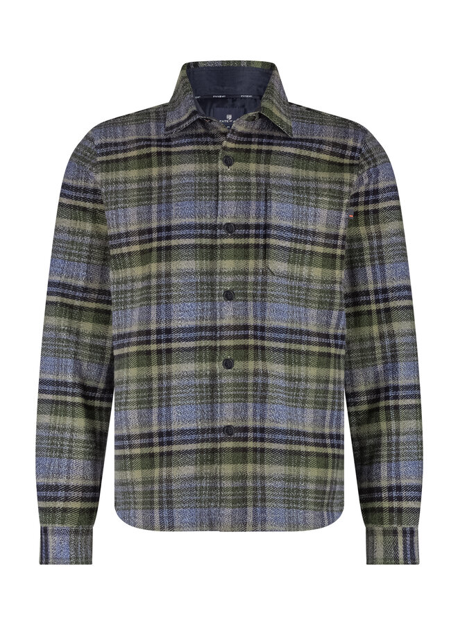 State of art overshirt ruit groen