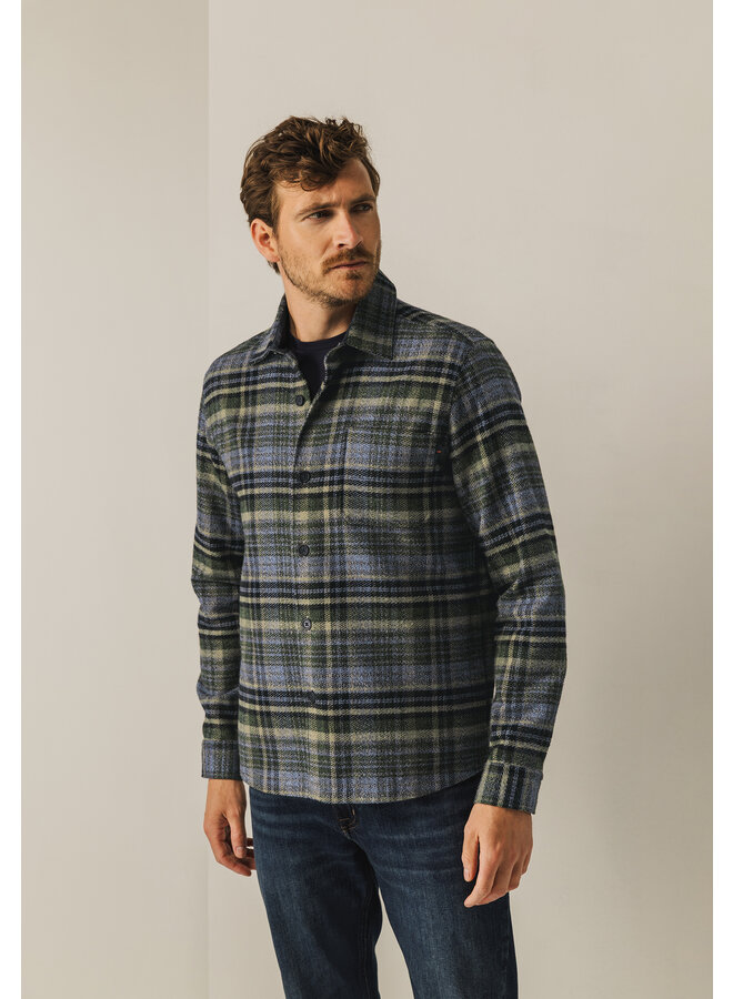 State of art overshirt ruit groen
