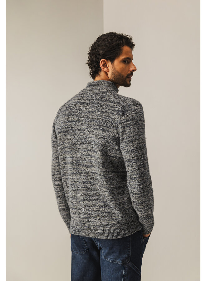 State of Art half zip pullover melee groen