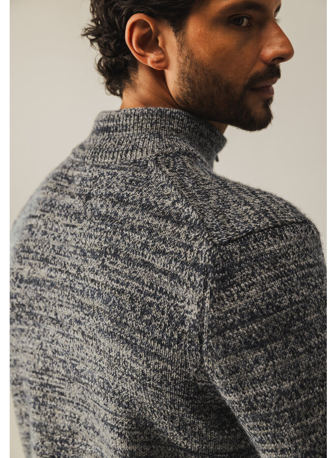 State of Art half zip pullover melee groen