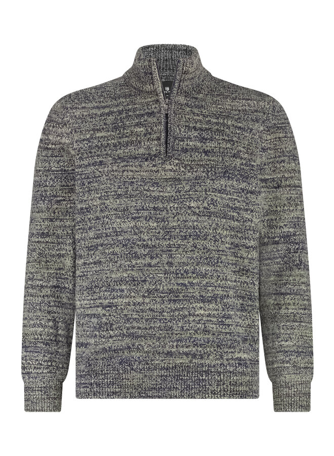 State of Art half zip pullover melee groen