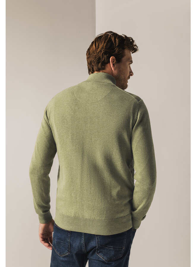 State of art vest met rits groen