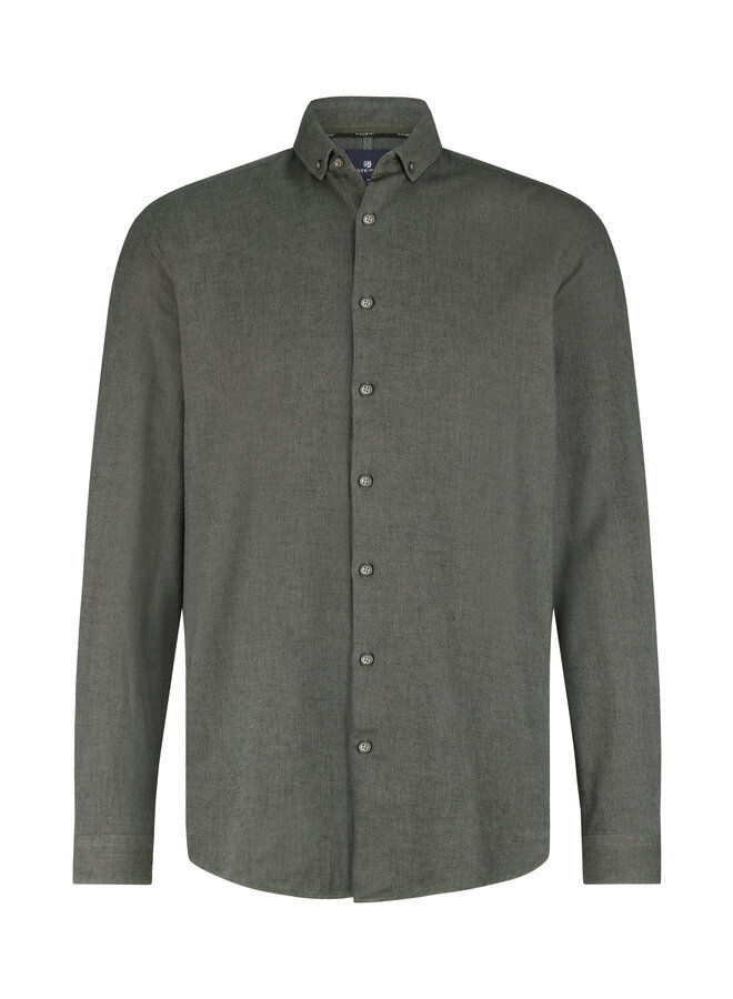State of Art shirt lange mouw uni groen