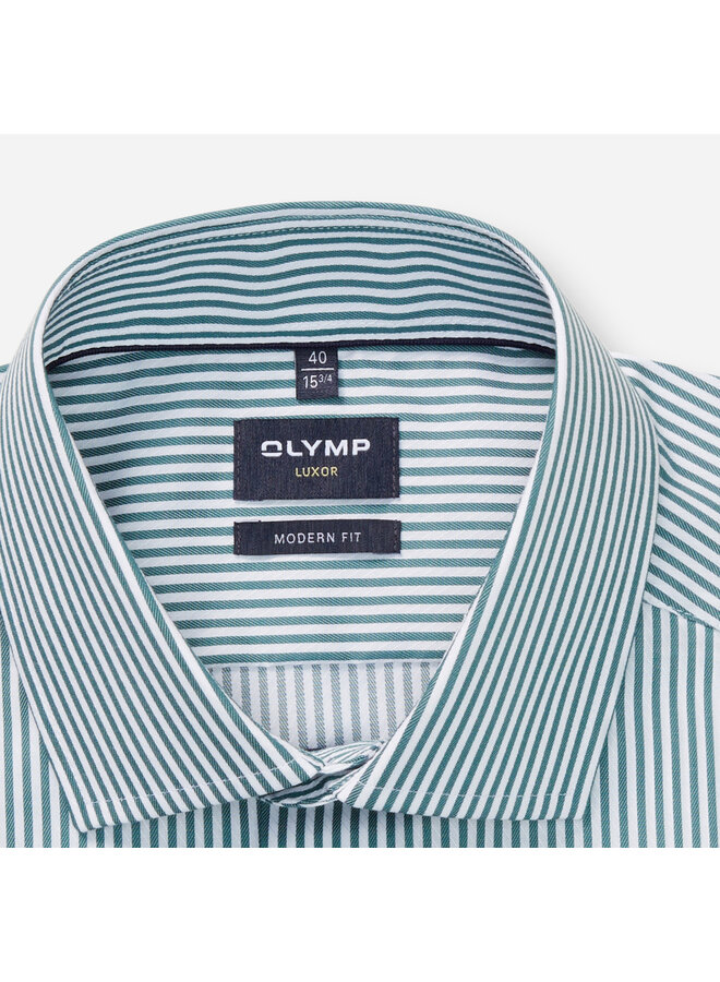 Olymp modern fit shirt Luxor streep groen