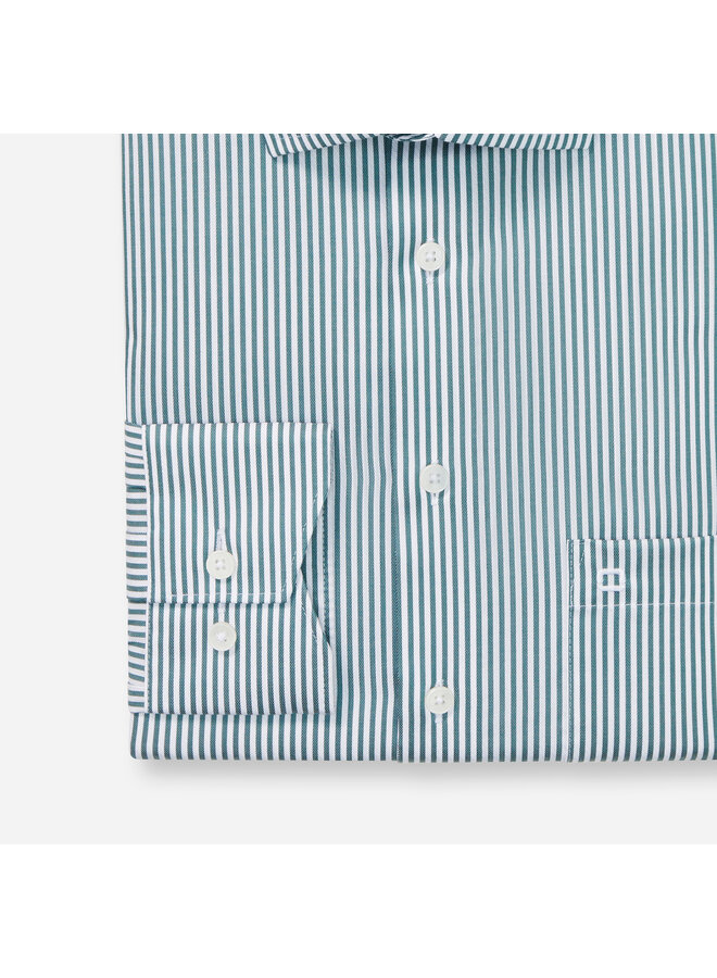 Olymp modern fit shirt Luxor streep groen