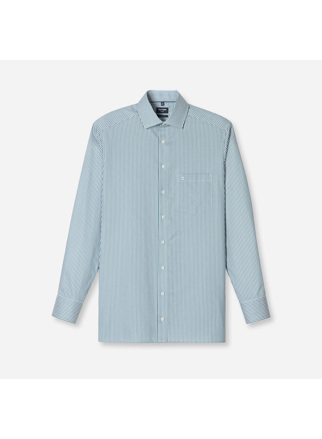 Olymp modern fit shirt Luxor streep groen