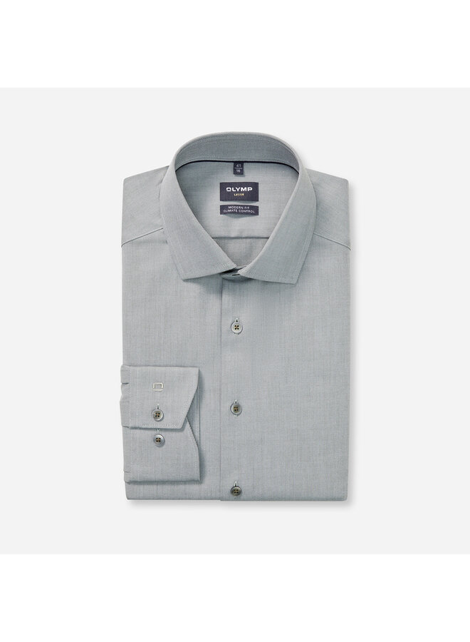Olymp Modern fit shirt climate control groen