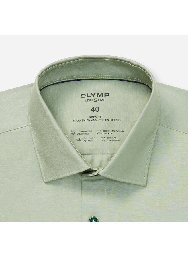 Olymp shirt level 5 Dynamic flex jersey groen