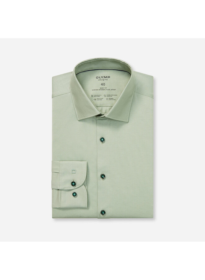 Olymp shirt level 5 Dynamic flex jersey groen