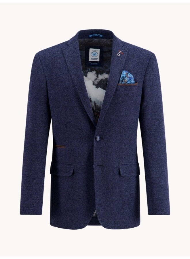 A Fish named Fred blazer pique donkerblauw