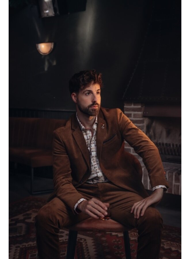 A Fish named Fred corduroy colbert cognac