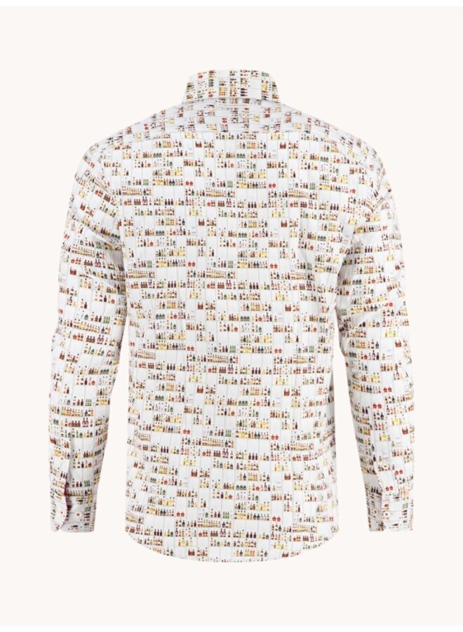 A Fish named Fred overhemd Liquid store wit